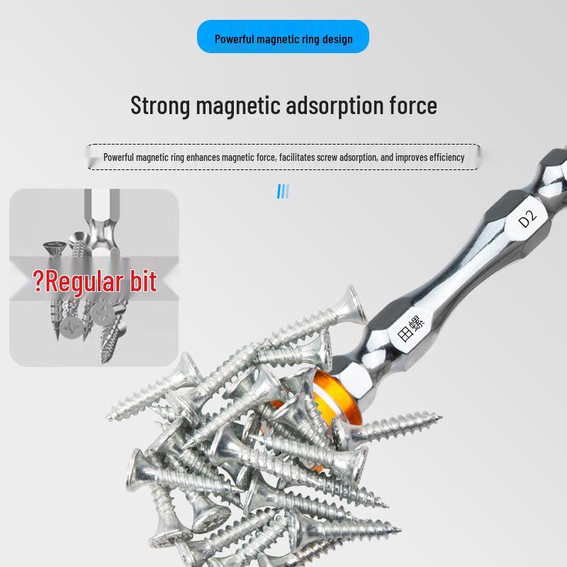 Magnetisches Nunchaku-Schraubendreherbit-Set mit hoher Härte und rutschfestem Ring