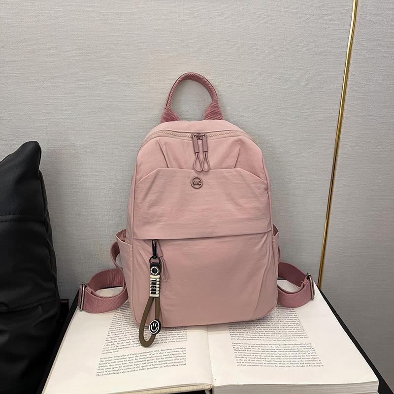Simple casual backpack, women's new student school bag, light commuter backpack when going out