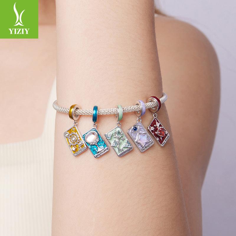 Tarot Magician Diy Pendant Jewelry Accessories Xiaohongshu Popular S925 Sterling Silver Beads