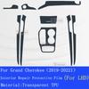 Car Interior Center Console Transparent TPU Protective Film Anti-scratch Repair Sticker For Grand Cherokee -