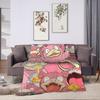 Soft Blankets Decorative Slowpoke Cartoon Bedding Throws  Flannel Bedspread For Outdoor Fashion Sofa Bed Cover