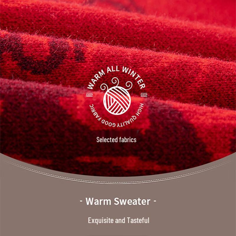 ROMON Men's Chinese Style Thick Knit Sweater LZ9656