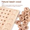Wooden Mathematics Learning Number Matching Arithmetic Board Children Puzzle Toy