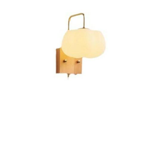 Japanese-Style Retro Log Wall Lamp for Bedroom, Living Room, or Corridor