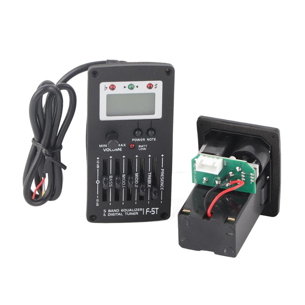 F‑5T 5 Band EQ Equalizer Pickup Tuner for Acoustic Guitar Musical Instrument Accessory Kit