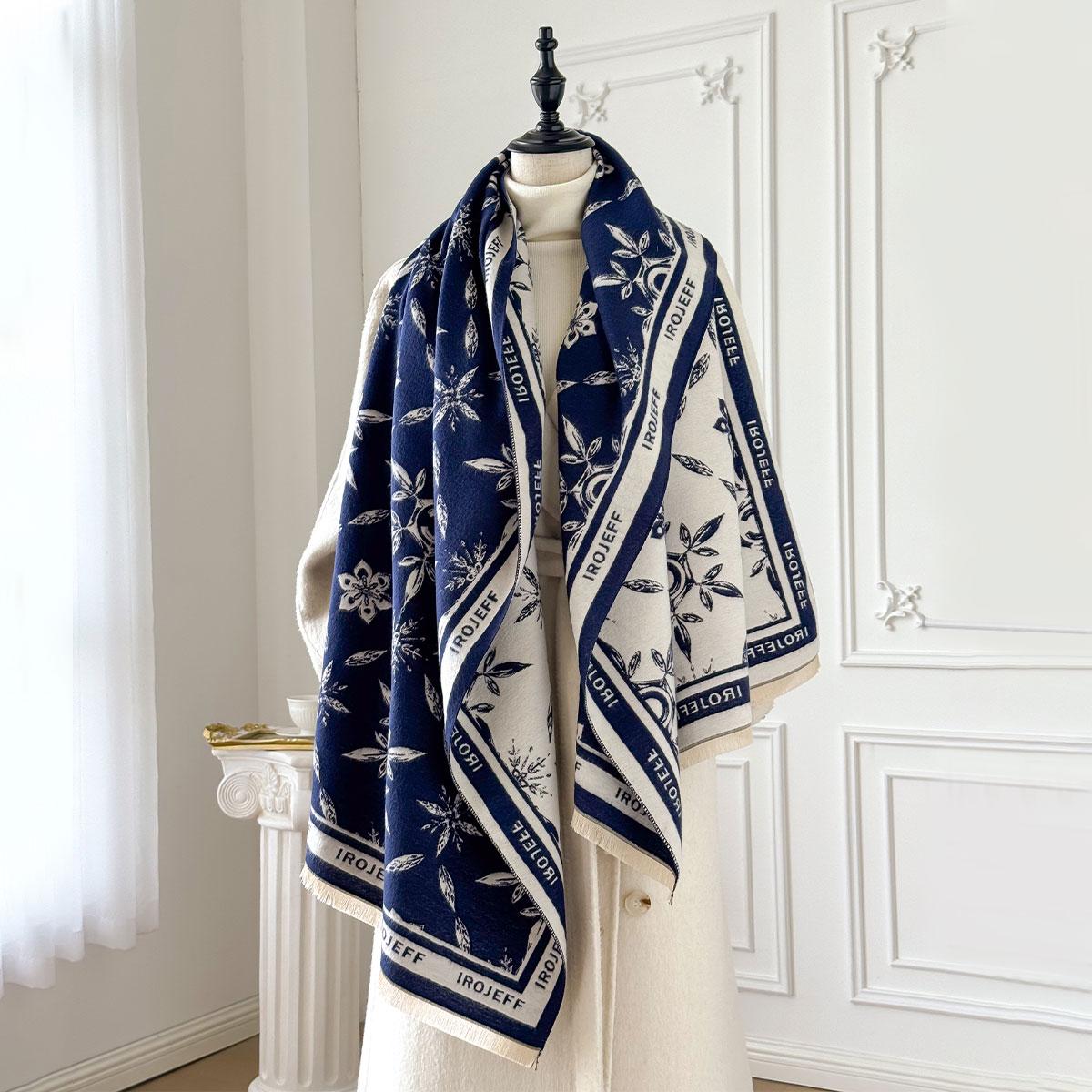 Winter Women S Faux Cashmere Scarf Fall And Winter Thickened Fashion Warm And Versatile Scarf Shawl