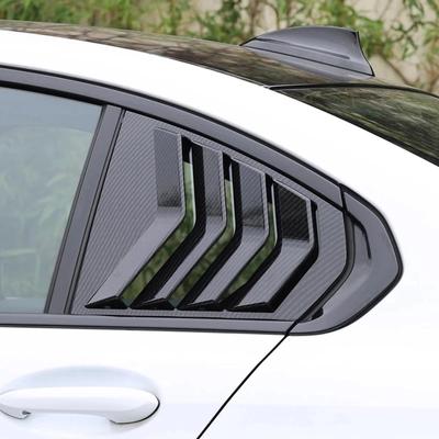 2PCS Car Rear Window Triangle Shutter Decoration Panel Cover Stickers Trim For BMW G20 G28 3 Series Auto Exterior