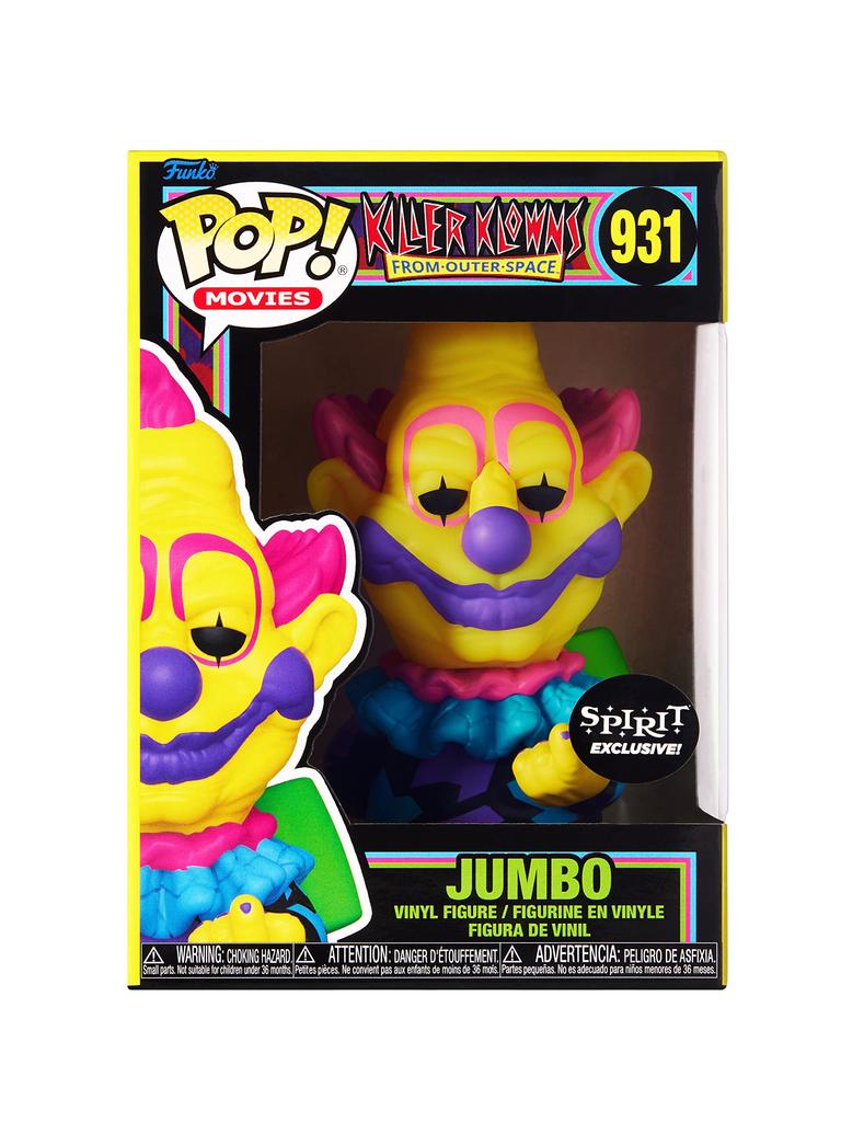 Spirit Halloween Killer Klowns from Outer Space Blacklight Jumbo Funko Pop Figure