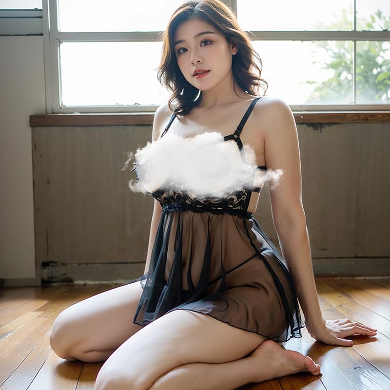 large sexy erotic exposed [Ahegao] Open-chested babydoll, size, lingerie, extreme, pervert, underwear, cosplay, negligee, sexy, see-through, adult,