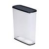 Inomata Storage Container Dry Food Stalker 6.0 Clear Black Made Japan Includes 2 Drying Agents 1216