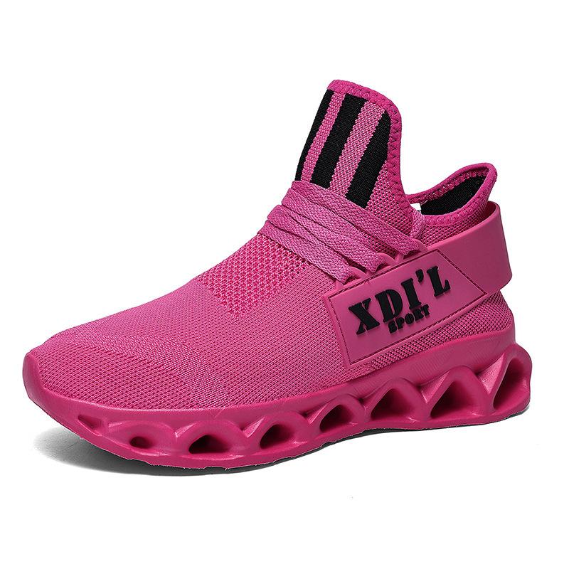 New Hollow Twist Thick-soled Fly-woven Mesh, Light and Breathable Casual Sports Couple Shoes, Men's and Women's Four-season Shoes