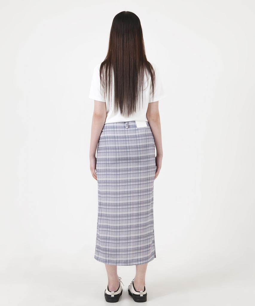 Catharsis Check Pattern Long Skirt Black One Size