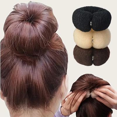 Haar Donut Kapselmaker Schuimring Haarstyling Tool Haaraccessoire voor het Creëren van Ronde Kapsels en Staartondersteuning Geschikt voor DIY Kapsels