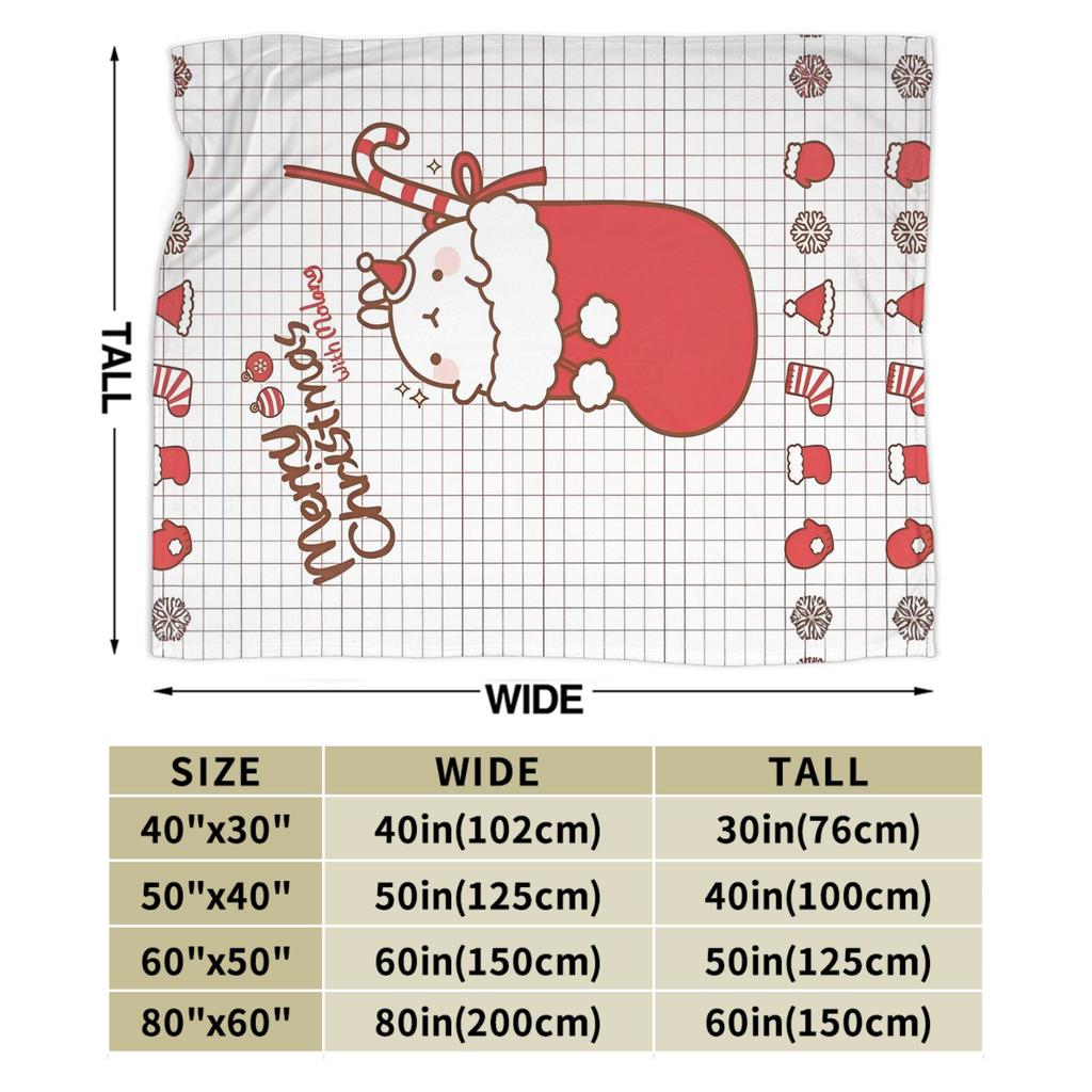 Merry Christmas M-Molangs Blanket Flannel Decoration Breathable Super Warm Throw Blanket for Bed Outdoor Plush Thin Quilt