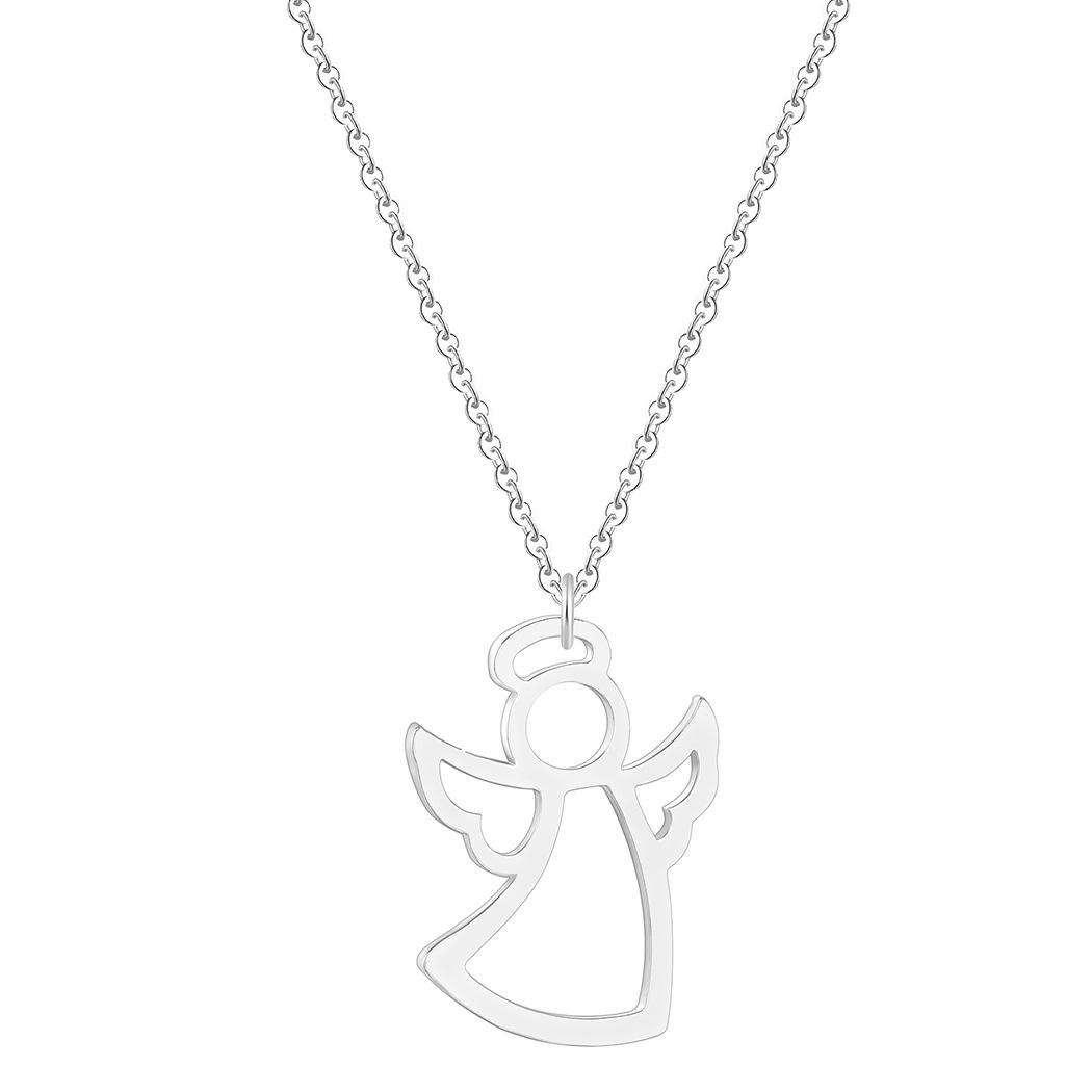 

CXWIND ожерелье из нержавеющей стали женская мода ожерелье ангела-охранника кулон ювелирные изделия