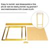 New Shiny Metal Iron Rectangle Square Frame Backdrop Gold Wedding Arch Gold-Plated Geometric Flower Stand Home Decoration Gold