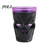 Scary Night Light Cup Halloween Glowing Skull Goblet, LED Up Candle Holder for Dual-purpose Party, Spooky Decor Bar Table, Haunted House Prop