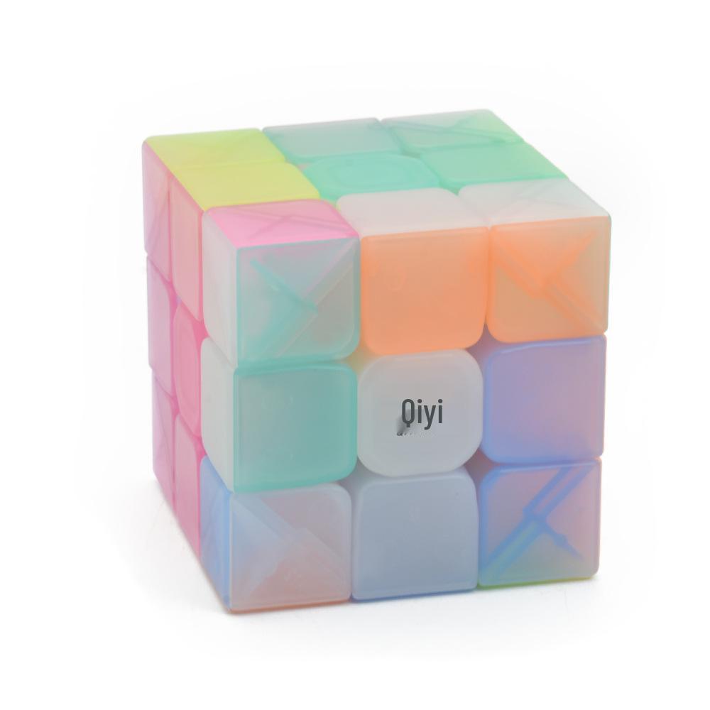 Qiyi Warrior Jelly 3x3 Cube - Transparent Candy Color Educational Toy for Kids