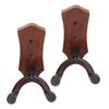 2pcs Guitar Wall Hanger Elegant Black Walnut Guitar Wall Mount for Mandolin Guitar Banjo Ukulele