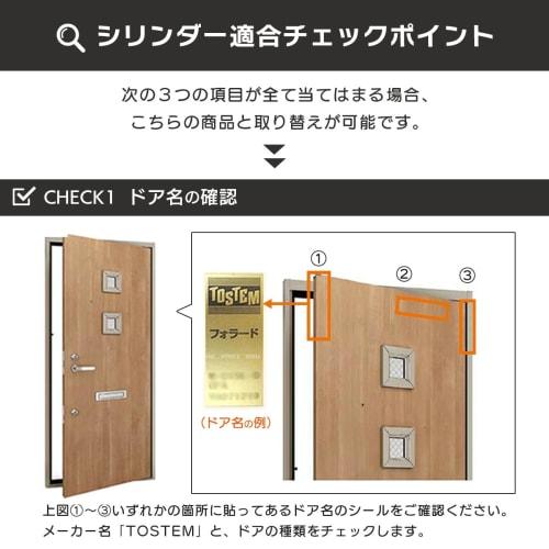 TOSTEM (Tostem) Replacement Entry Door Key for Jiesta DN Cylinder Lock with Dimple Key, Do-It-Yourself Replacement, LIXIL Z-1A1-DHYD Silver, Replaceme