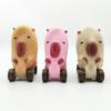 Capybara Squeeze Fidget Toy,Capybara Car, Capybara Pulls Car Toy, Capybara Stretch Car Soft Extensible for Stress Relief