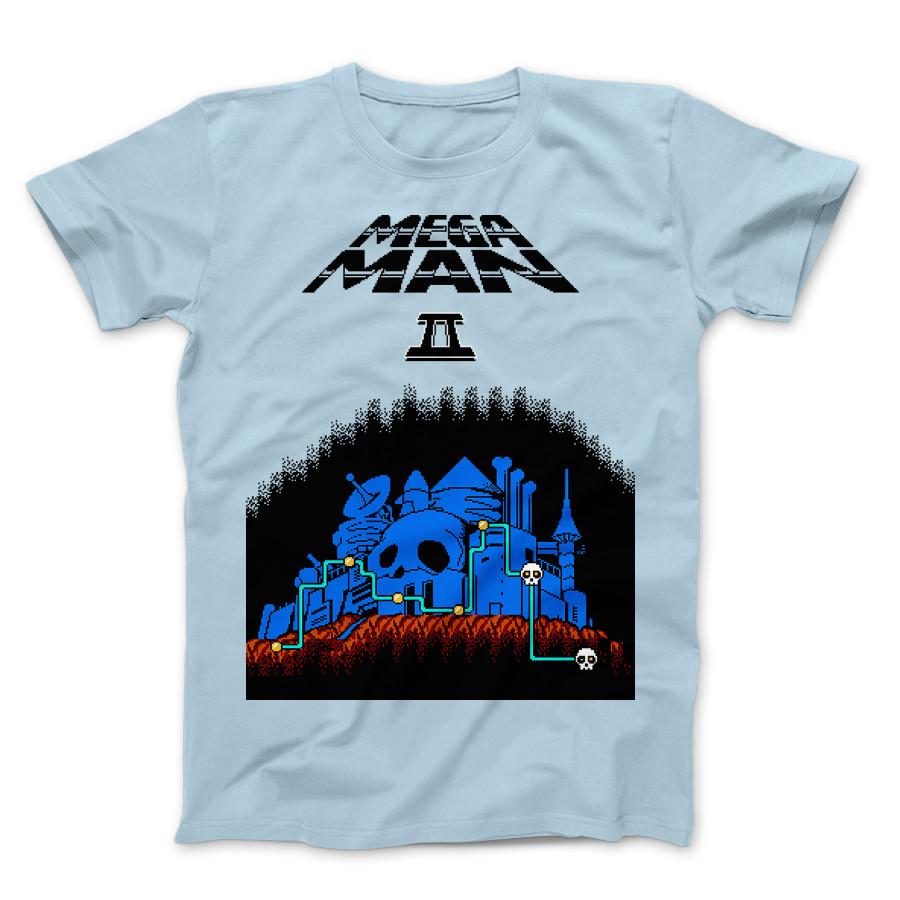 Mega Man II Fortress Video Games Unisex Men s  Women s Rockman Jump New T-Shirt S