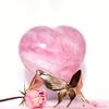 ELEGANT ROSE STONE HEART DECORATION - Perfect home decor and unique gift for graduation, Mother's Day, Valentine's Day and many other occasions!