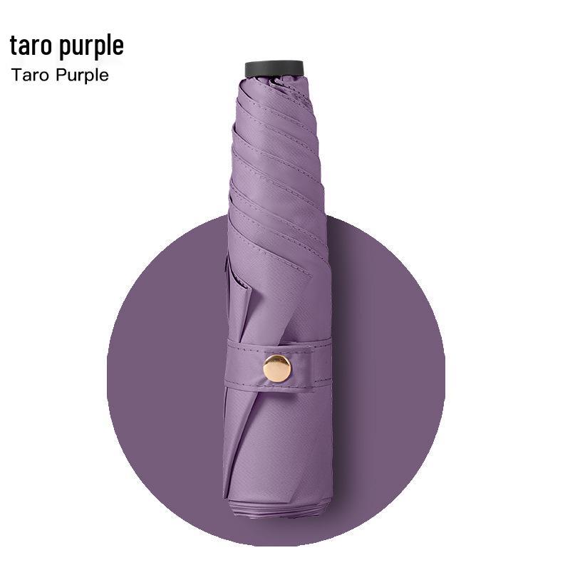 Wind-Resistant Auto-Fold Umbrella with UV Protection and Black Coating