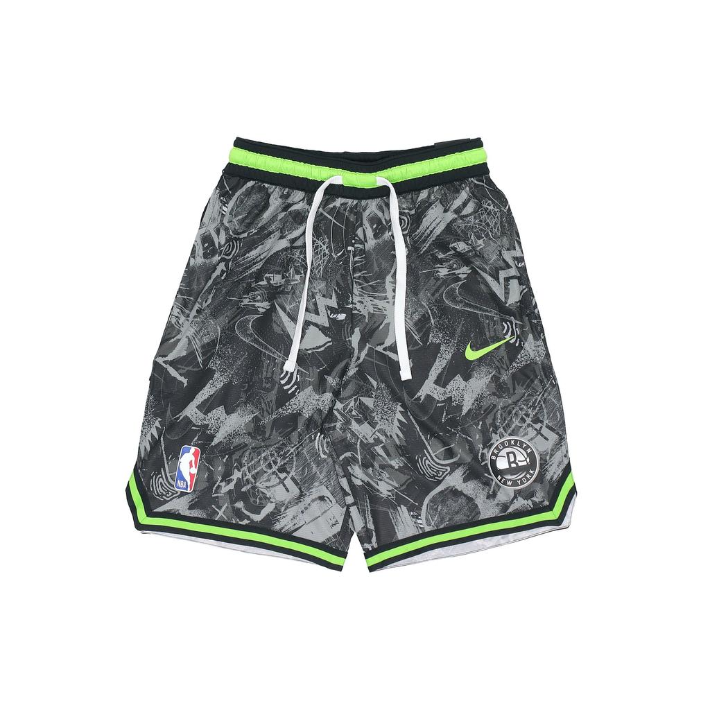 Nike Brooklyn Nets Lightweight Breathable Quick-Dry Printed Basketball Shorts Men Bottoms Action-Black DJ4034-308