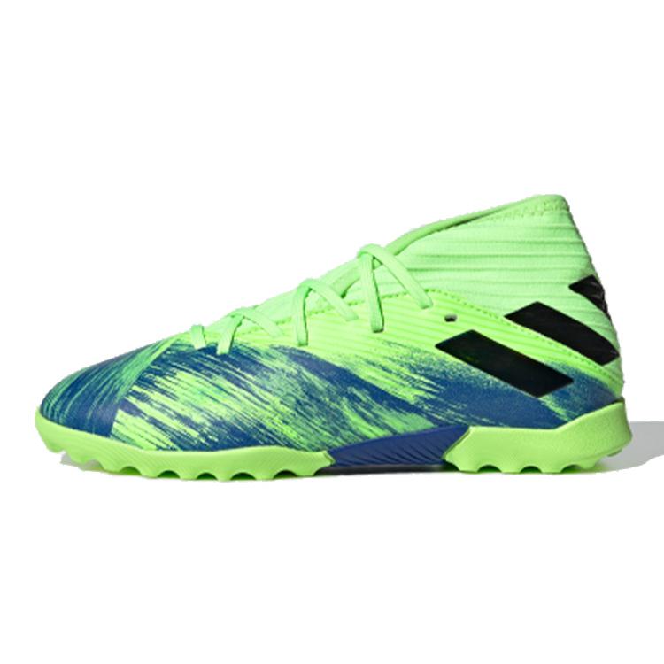 Adidas Nemeziz Slip Resistant Cushioning Low top Kids Soccer Shoes Green Kids FV4006 36