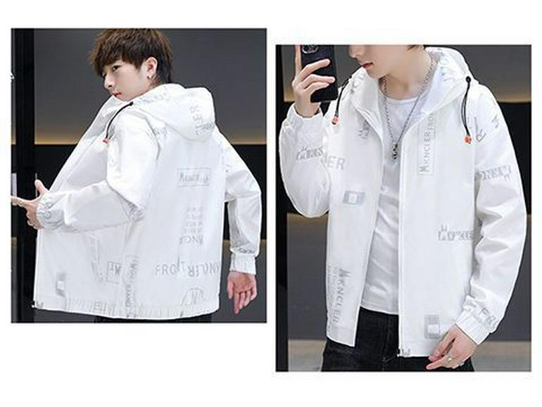 Men's Hooded Slim Fit Jacket - Trendy Spring/Autumn 2025 Style