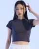 Moa Paanel Seam Crop Tee (Charcoal)