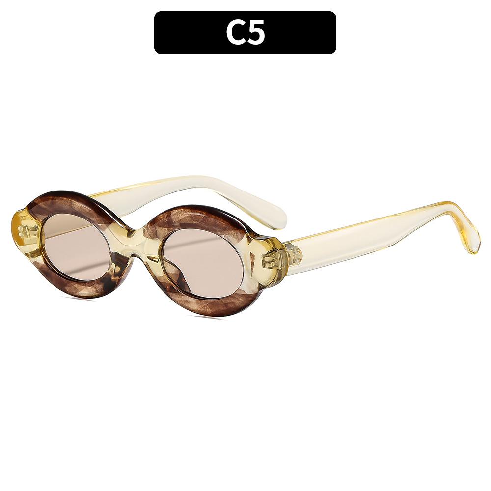 

JYL TS Slim Frame Sunglasses Women UV Protection Fashion 283 A-8713 солом яний