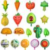 Mexican Summer Party Decorated Fruit Balloon Tropical Cactus Pineapple Watermelon Taco Strawberry Aluminum Balloon