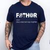 Father Noun T-Shirt Funny Definition Graphic Tee Clothing Men Short Sleeve Slogan Print Casual Streetwear Dad Daily Gift Tops
