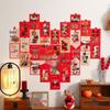 Chinese New Year Blessing Wall Sticker - Festive Decorative Card for Living Room