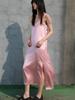 SORRY, TOO MUCH LOVE 23Signature Long Slip Dress_Pink