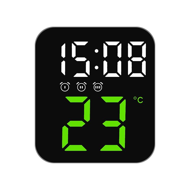 LED Digital Alarm Clock Electronic Digital Alarm Clock Screen Desktop Clock For Home Office Backlight Temperature Display