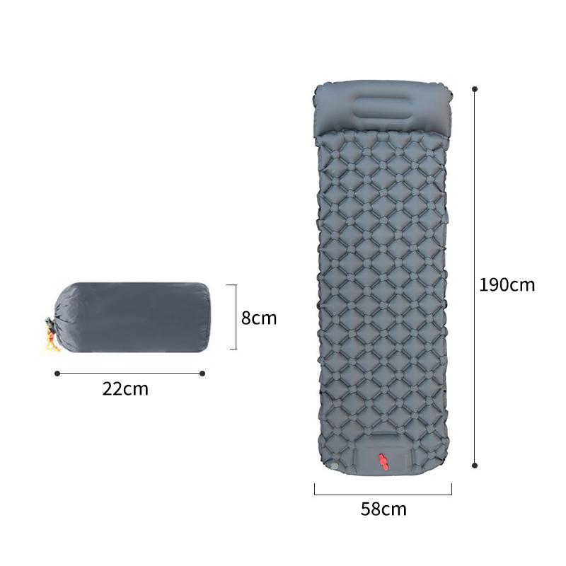 Lightweight Sleeping Air Mattress Ultralight Built In Inflator Pump Outdoor for Camping Hiking Travel