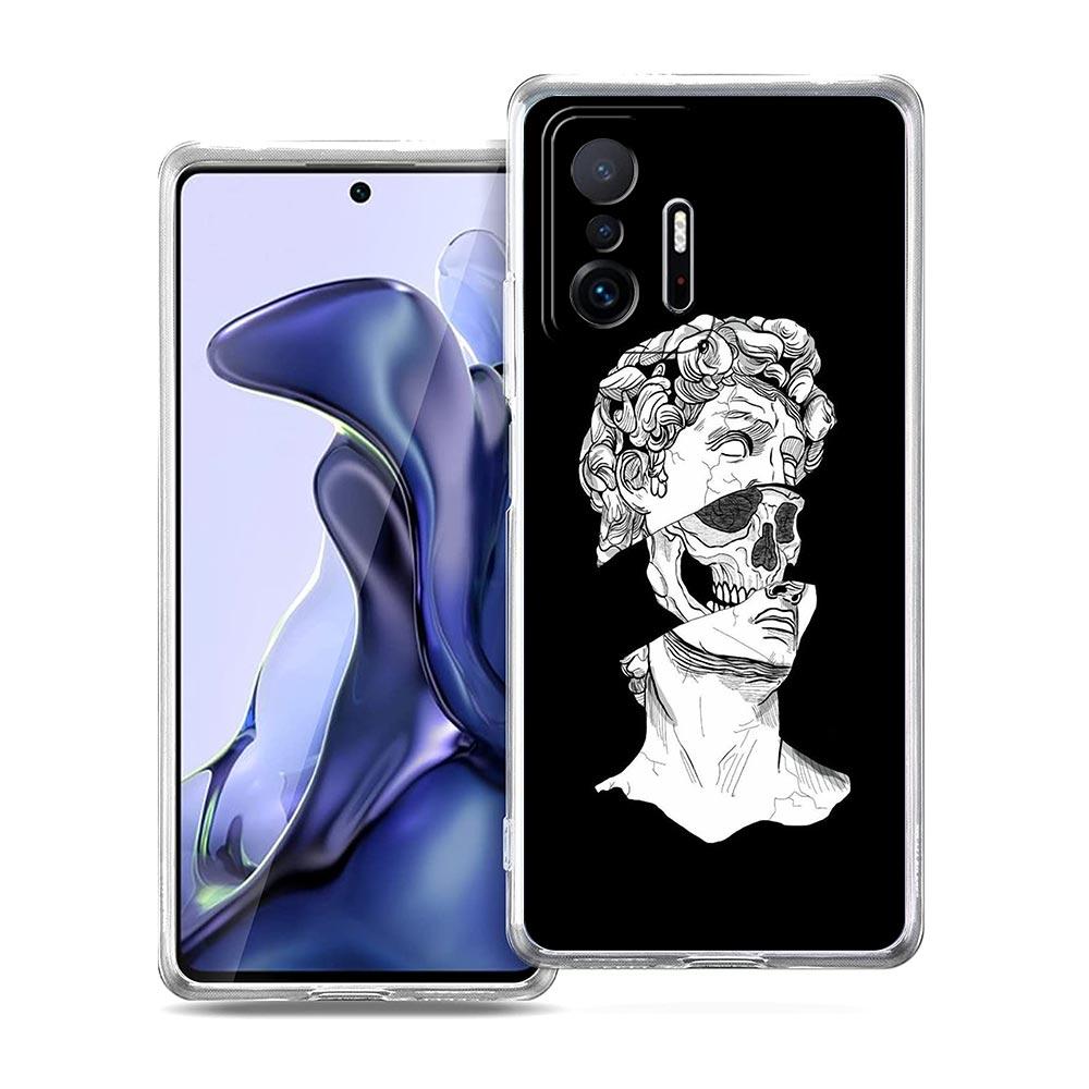 Księżyc Tarot kot Estetyczne etui na telefon Dla Xiaomi Mi 12T 10 12 Lite 11 Ultra 11X 11T Pro 11i Poco X4 X3 NFC F3 M3 M4 5G Przezroczyste etui