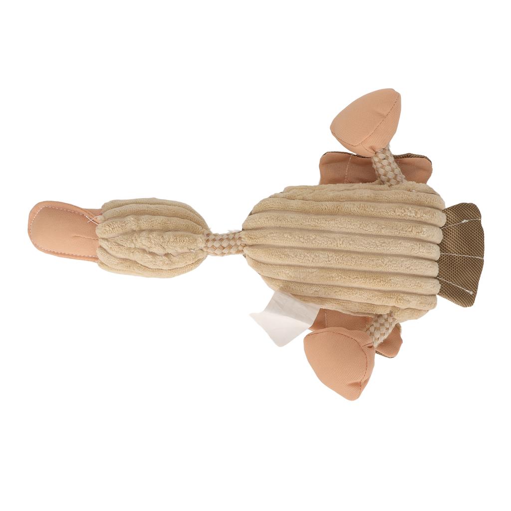 Plush Dog Duck Toy Teeth Grinding and Cleaning Bite Resistance Cotton Rope Squeaky Dog Toy for Dogs