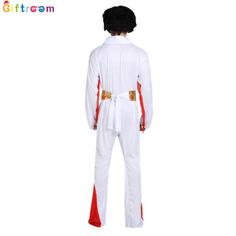Ensemble de costumes Elvis Presley Marilyn Monroe Avec Perruque Ondulée Pour Fête d'Halloween