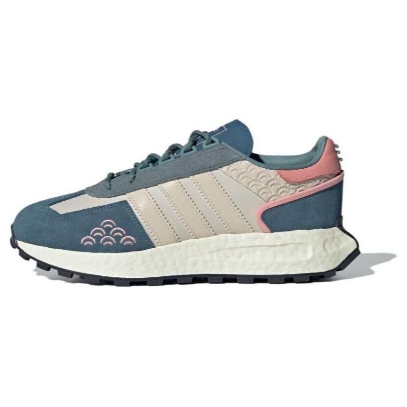 Adidas Originals Retropy E5 Retro Comfortable Versatile Leather Cushioning Durable Breathable Low-Top Running Shoes Unisex sneaker Blue Pink IF4325