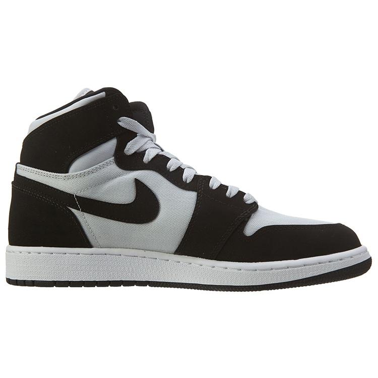 (GS) Air Jordan 1 Retro High 'Pure Platinum Black Pink' Kids' 332148-015