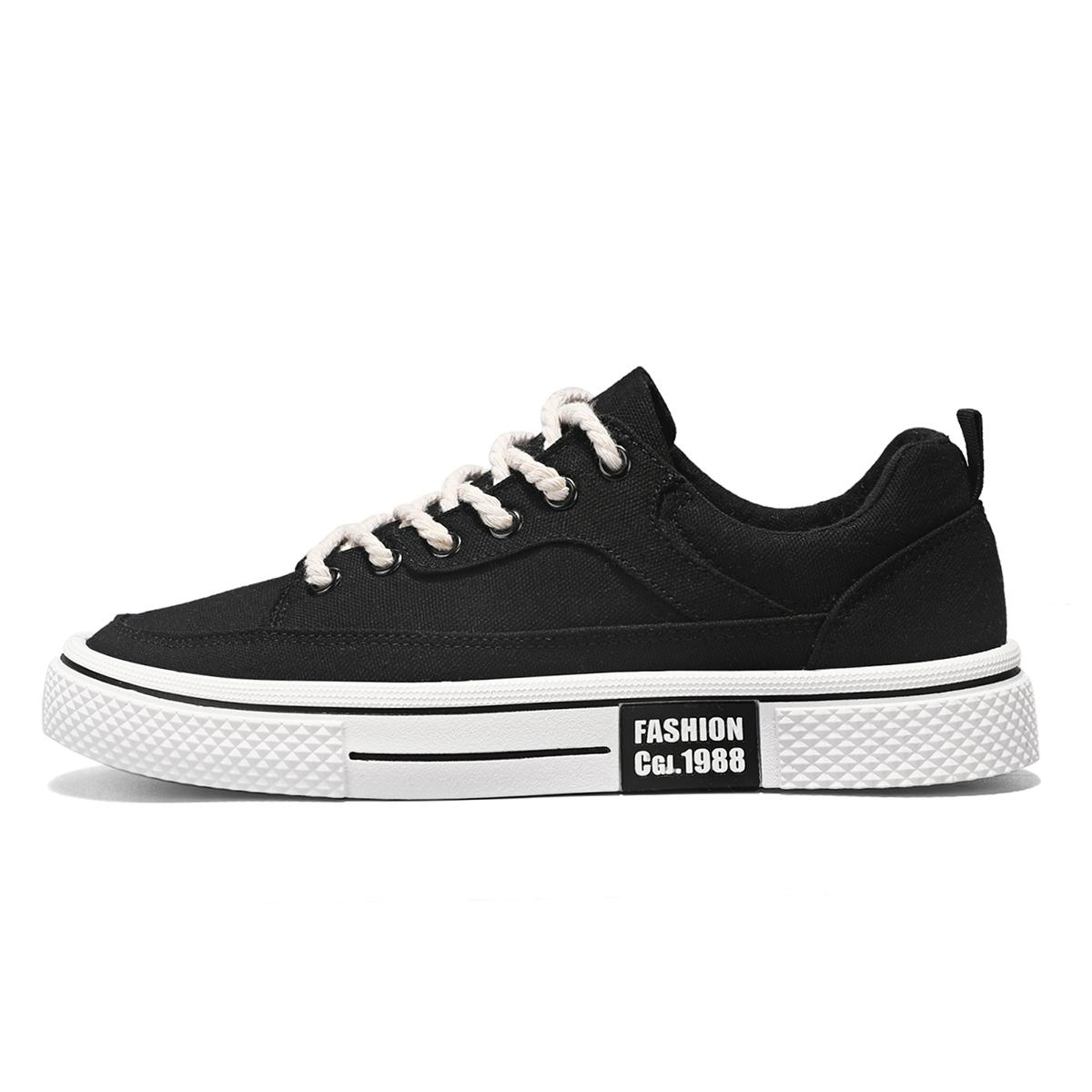 

New Fashiable Men s Sports Sneakers Trendy Student Casual Shoes Korean Style Large Size Men s Shoes Zapatos Altos Hombre 39 чёрный