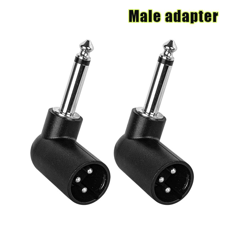 XLR to 6.35mm Audio Adapter Right Angle for Superior Sound Quality Professional Use