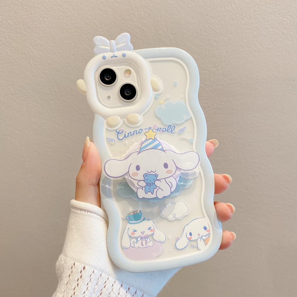 Applicable To Apple 14 Wave Monster Bracelet Mobile Case IPhone 15 Yugui Dog 13 Stand Protection Case New Model