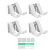 4Pcs Video Game Controller Wall Mount Holder Universal Non Punching Storage Rack for Elite Series S White