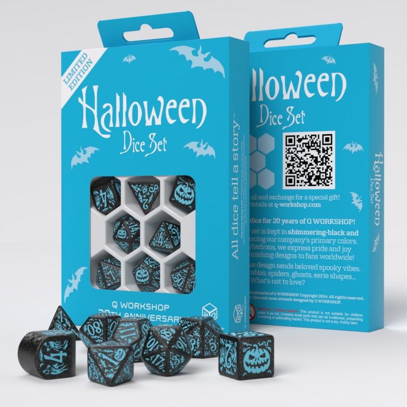 20-lecie q workshop: halloweenowy zestaw kości zestaw 8 kości kostek rpg