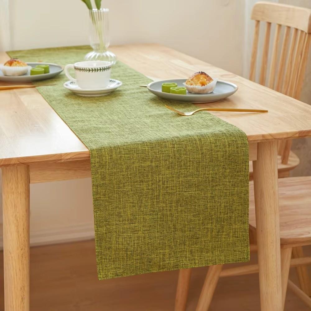 Rectangular Table Runner Linen Dining Tables Decor Simple Table Cloth